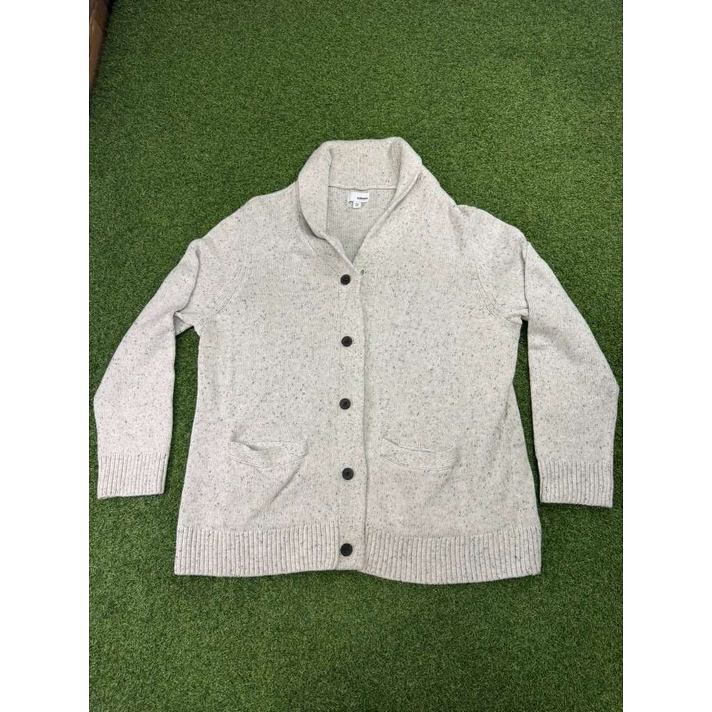 Sonoma‎ Goods for Life Cardigan Sweater Womens 2XL Gray Knitted Shawl Collared